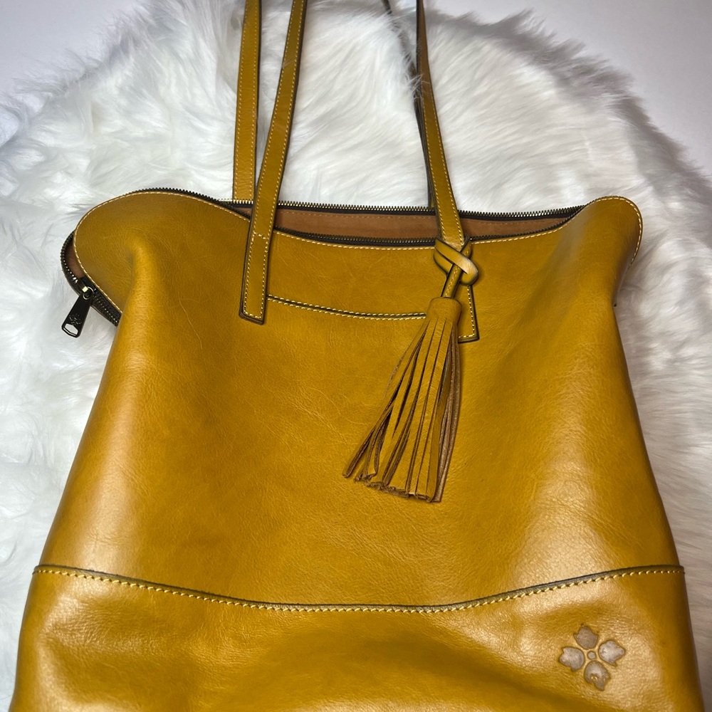 Patricia Nash Leather Tote with Tassel